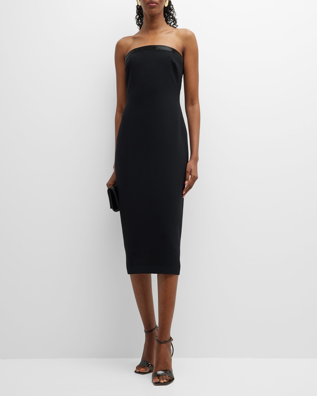 Nima Crepe Halter Dress