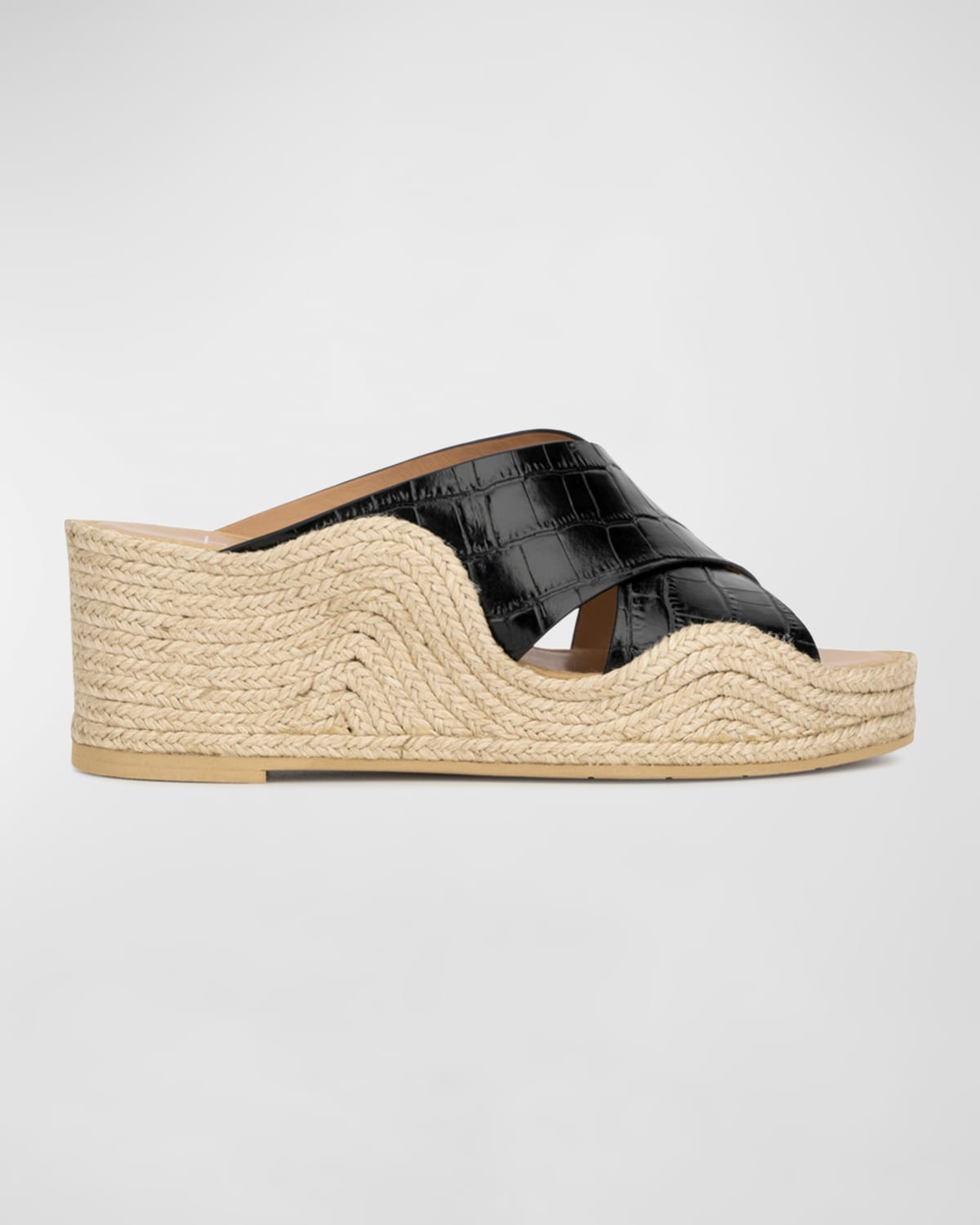 Vince Gilian Leather Espadrille Wedge Sandals | Neiman Marcus