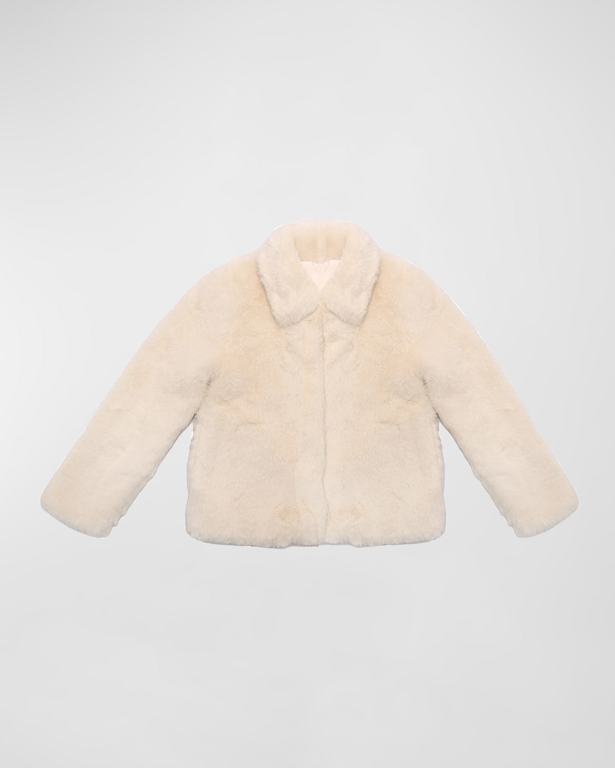 Rachel Riley Girl's Faux Fur Hooded Jacket, Size 2-10 | Neiman Marcus