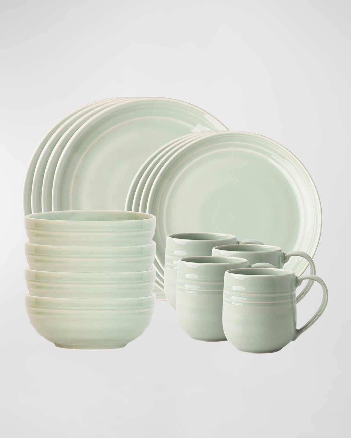 Neiman Marcus 12Piece Drizzle Dinnerware Set Neiman Marcus