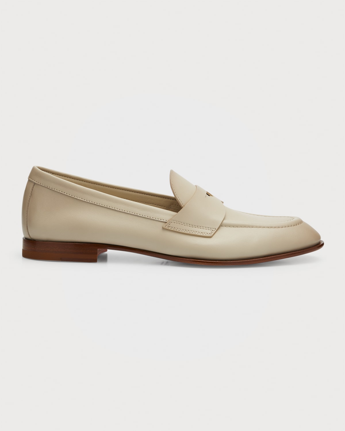 Santoni Classic Leather Penny Loafers Neiman Marcus