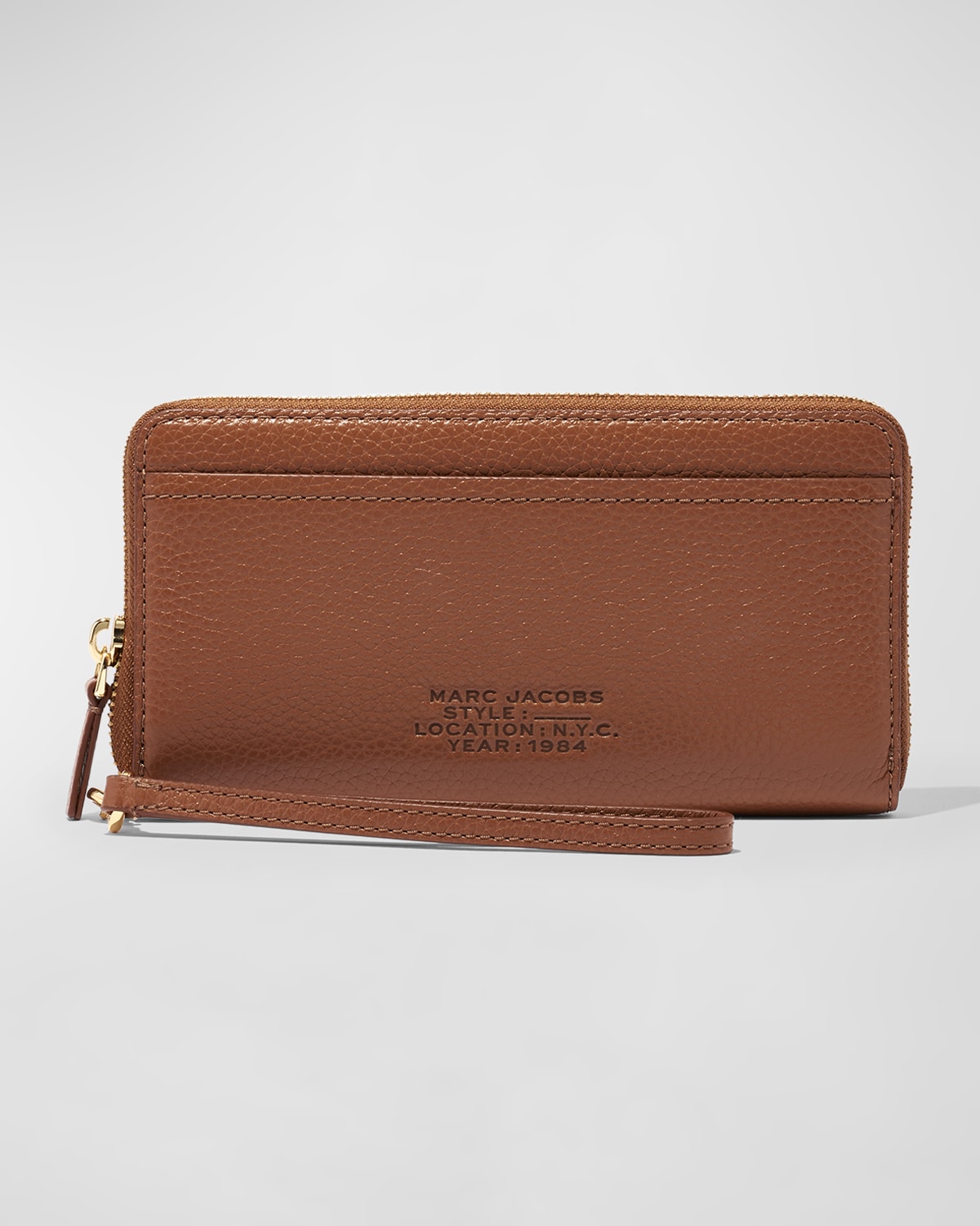 Marc Jacobs The Leather Zip Around Wallet Neiman Marcus