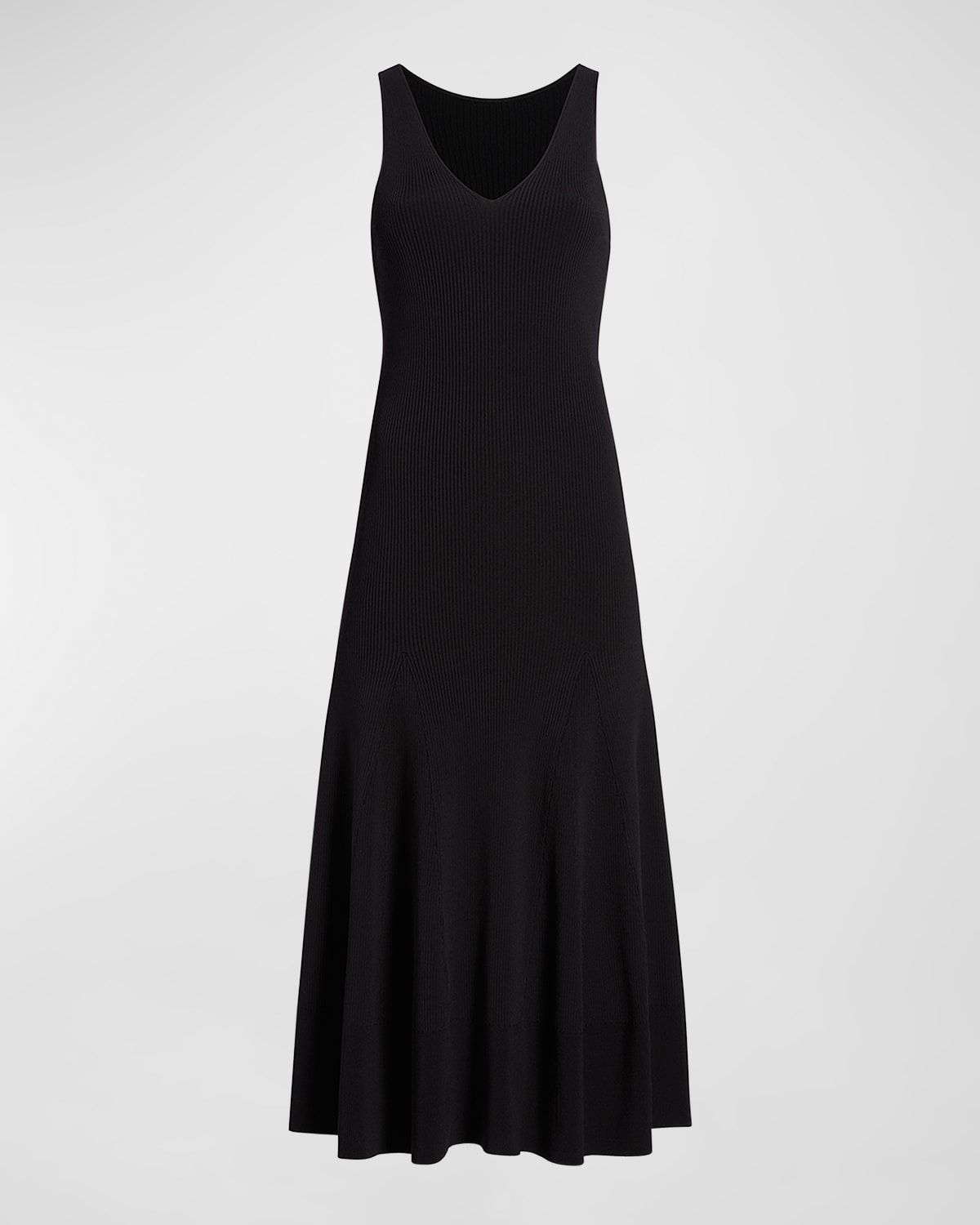 Another Tomorrow Gingham Knit Midi Dress Neiman Marcus