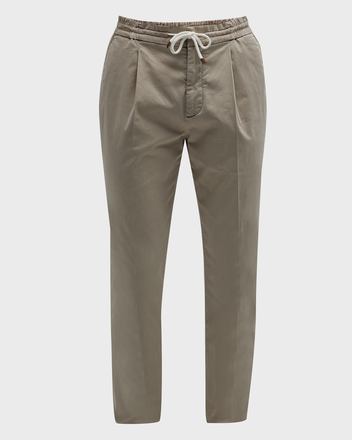 Brunello Cucinelli Men's Zip-Pocket Drawstring Shorts | Neiman Marcus