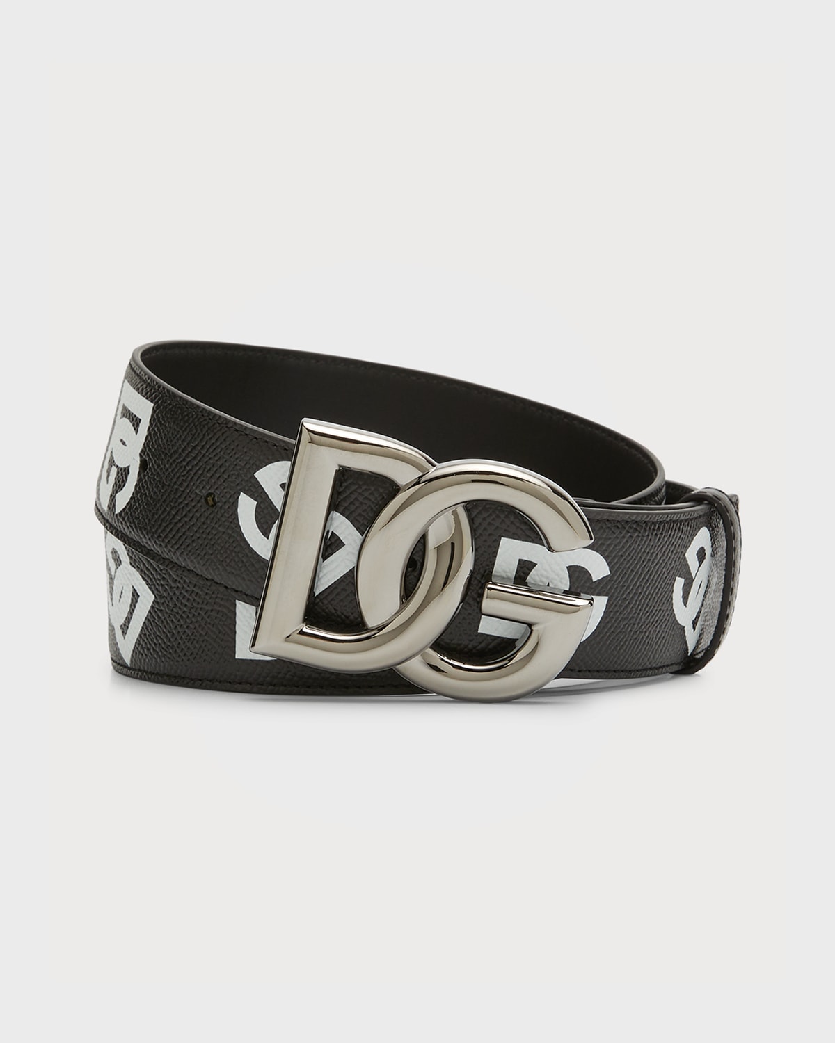 Dolce & Gabbana Men Brown Classic Leather Metal Buckle Belt main image 1