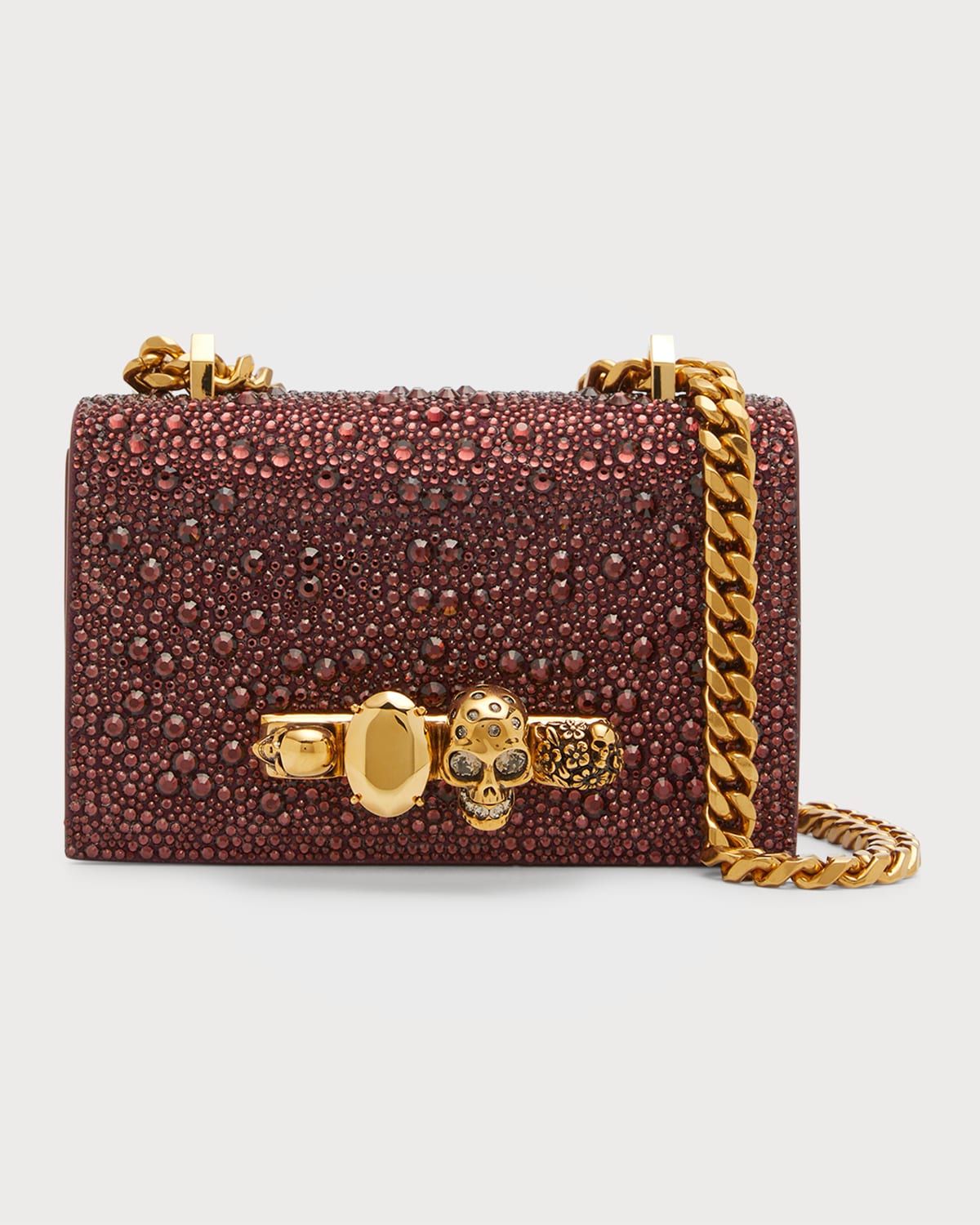 Alexander McQueen Mini Skull Jeweled Crossbody Bag Neiman Marcus