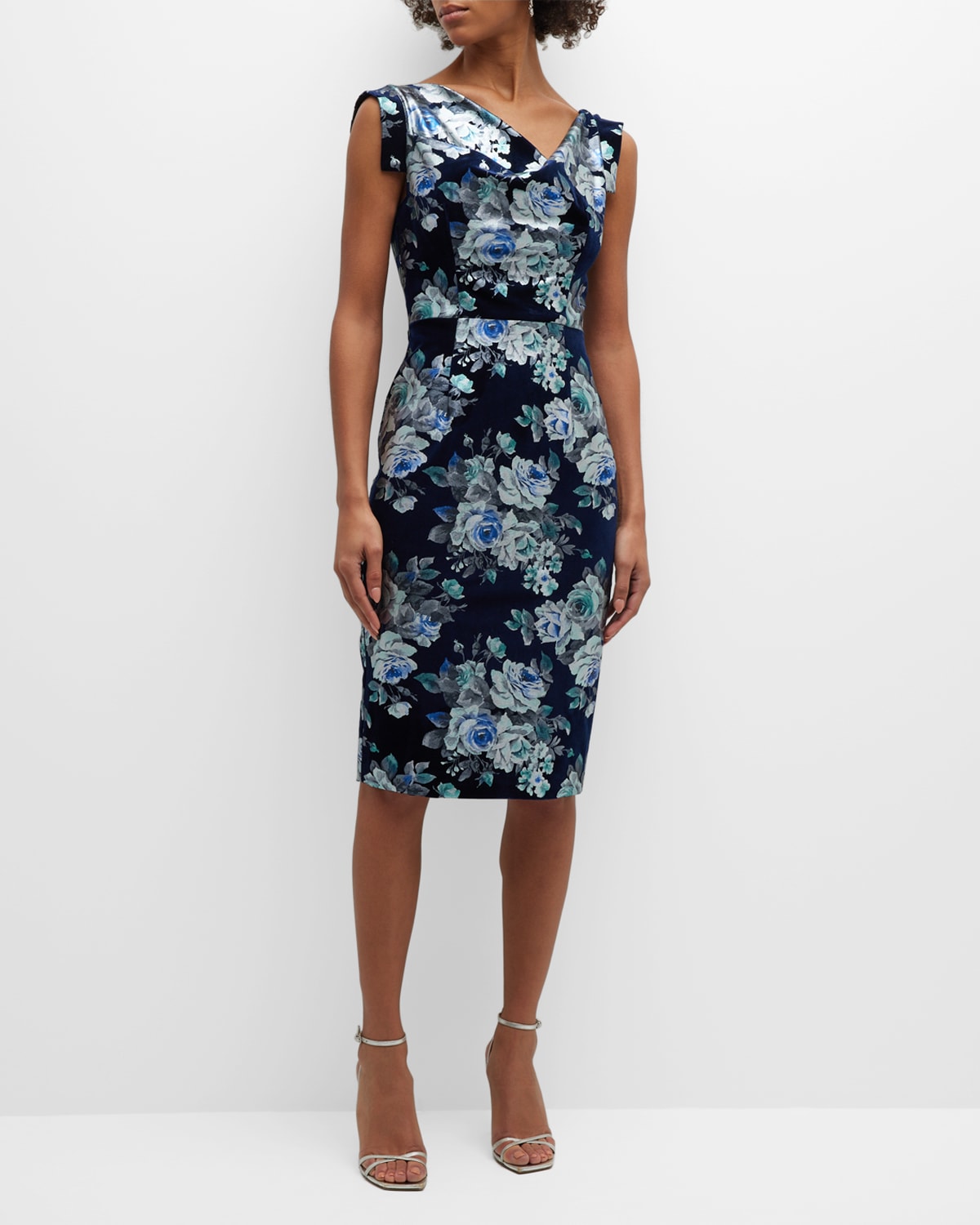 SHEATH DRESS | cotton satin almond