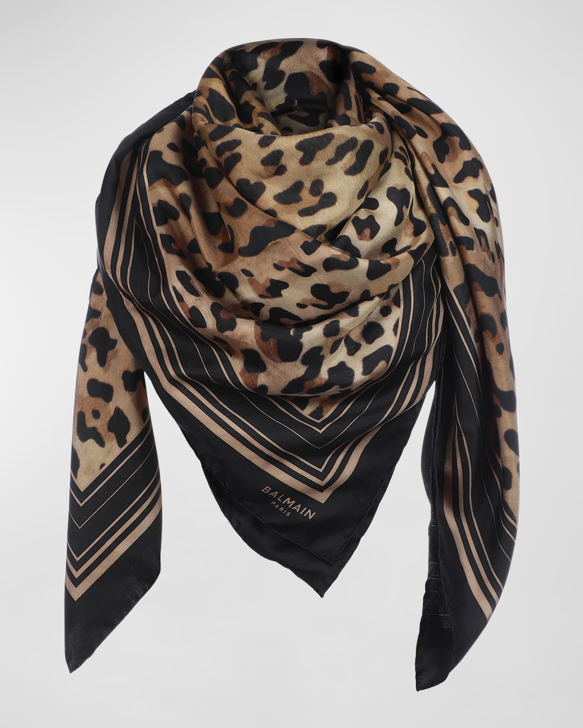 Dolce&Gabbana x Kim LeopardPrint Silk Square Scarf Neiman Marcus