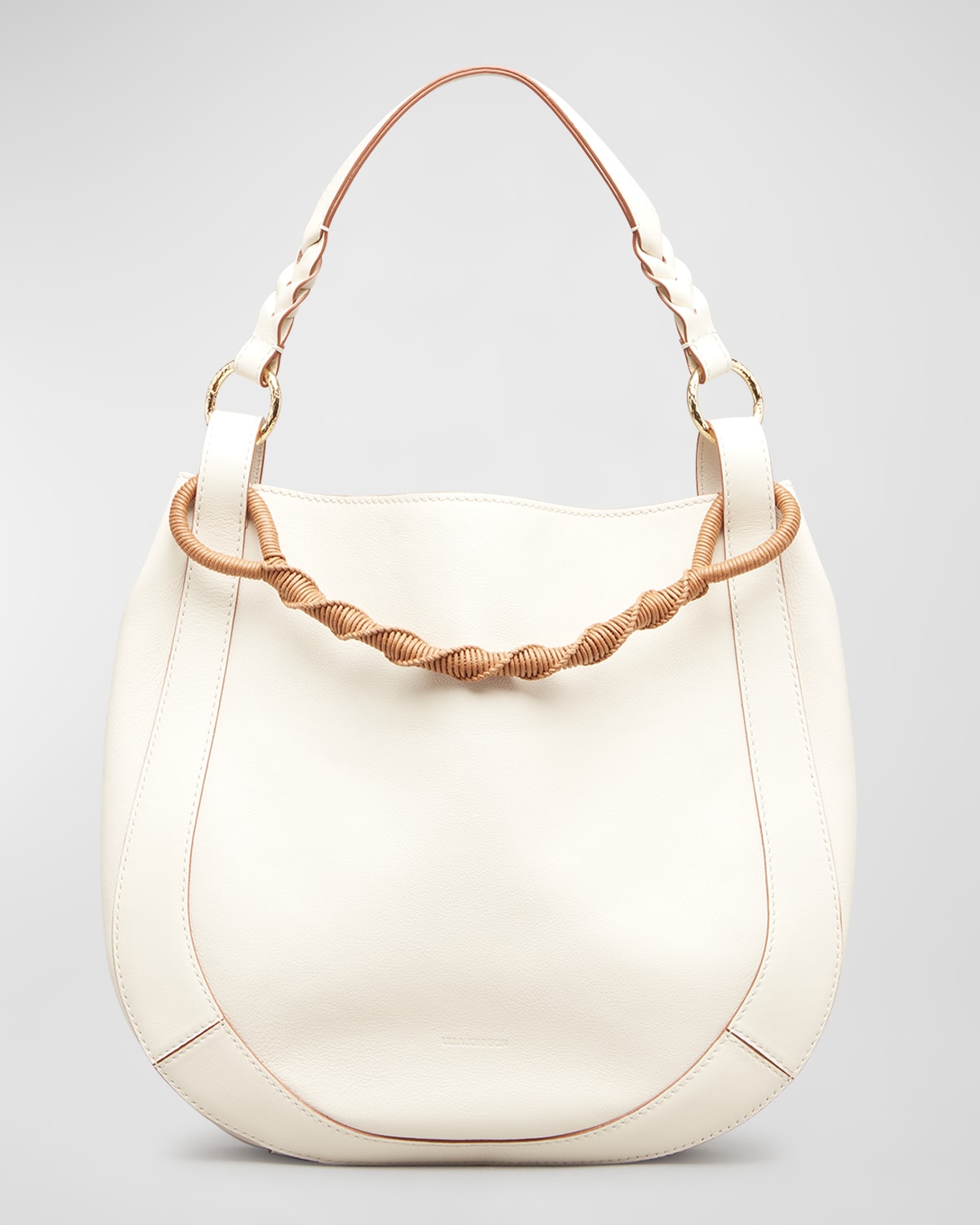 THE ROW Leo Large Saddle Hobo Bag in Leather Neiman Marcus
