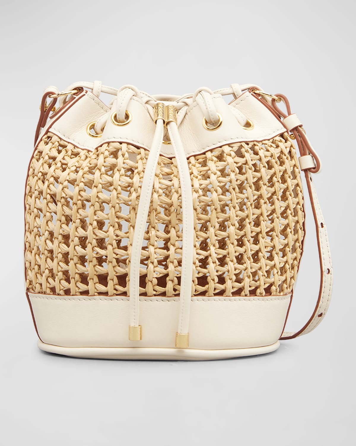 Ulla Johnson Lotus Flower Pleated Bucket Bag Neiman Marcus