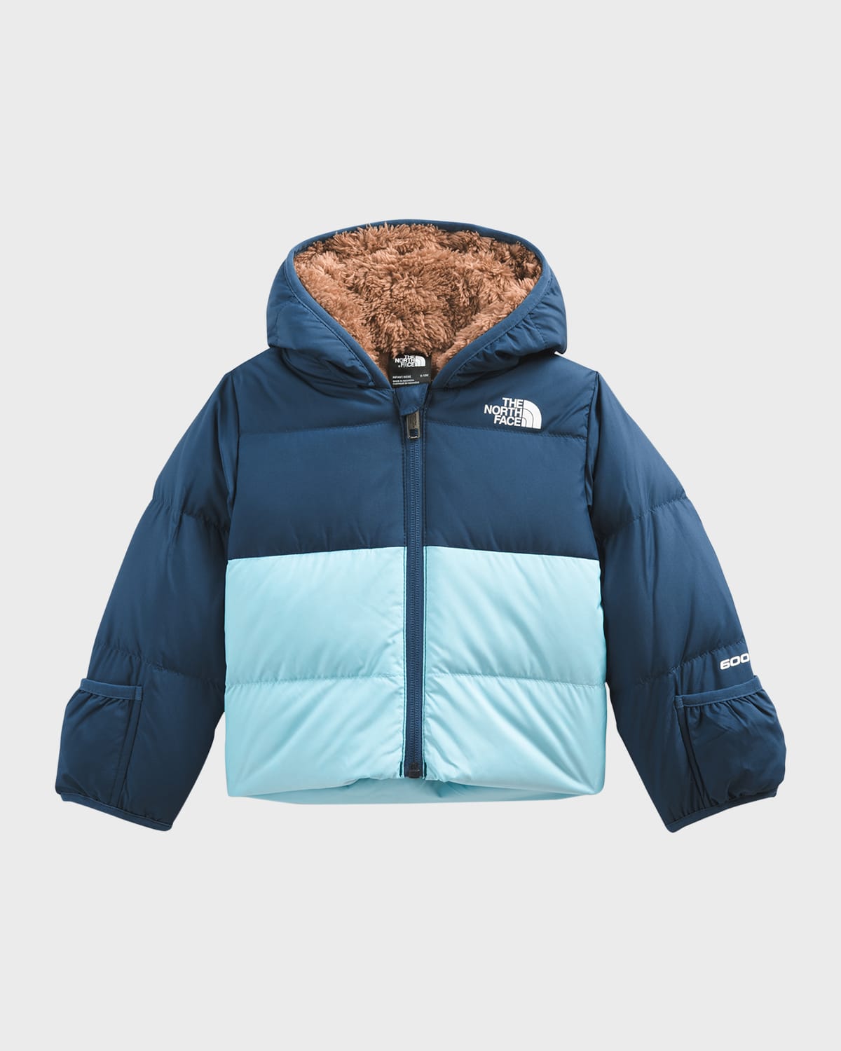 The North Face Boy's Mount Chimbo Fleece Reversible Hooded Jacket, Size