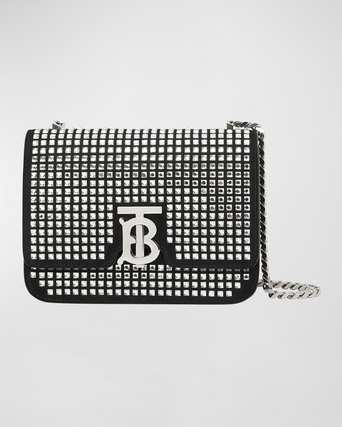 Burberry TB Elongated Grainy Crossbody Bag Neiman Marcus