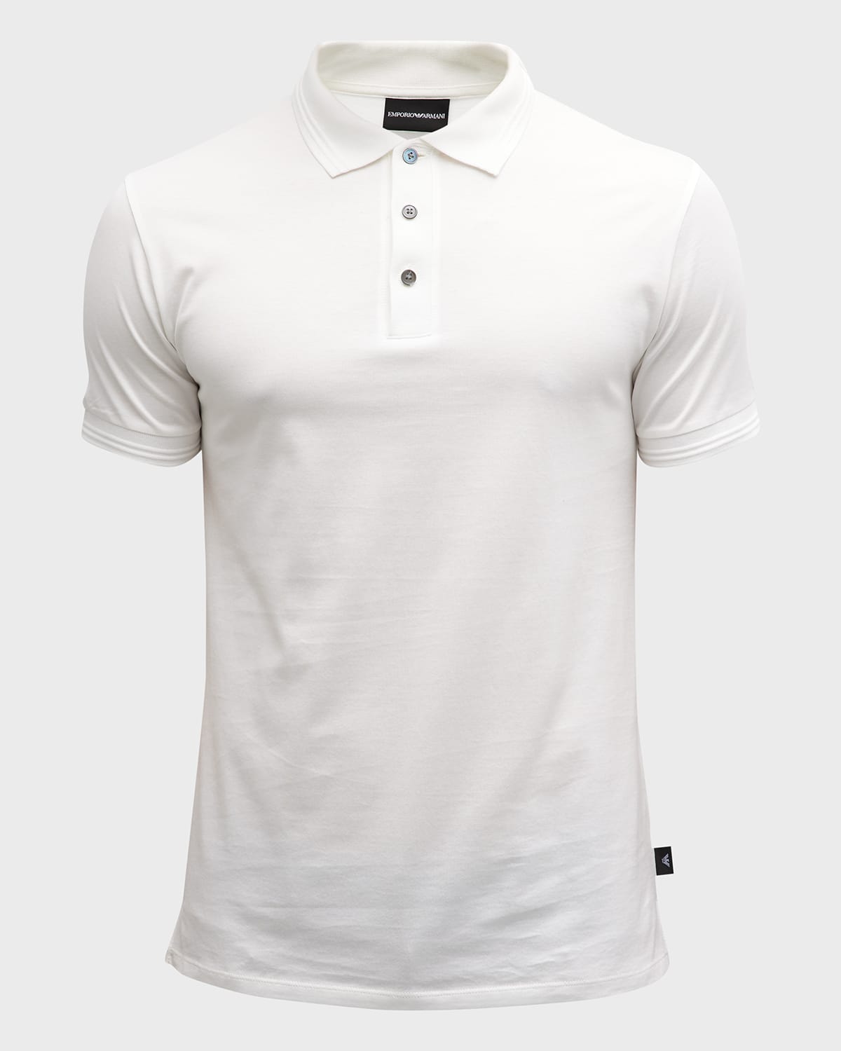 Canali Men's Interlock Knit Polo Shirt Neiman Marcus