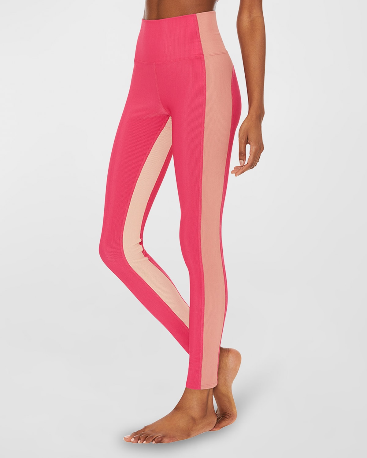 Beach Riot Melinda Ribbed Colorblock Leggings | Neiman Marcus