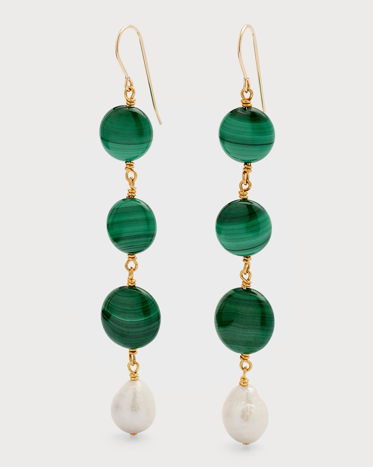 NEST Jewelry MotherofPearl Linear Geo Dangle Earrings Neiman Marcus