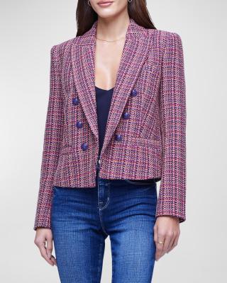 Tweed Double-Breasted Blazer