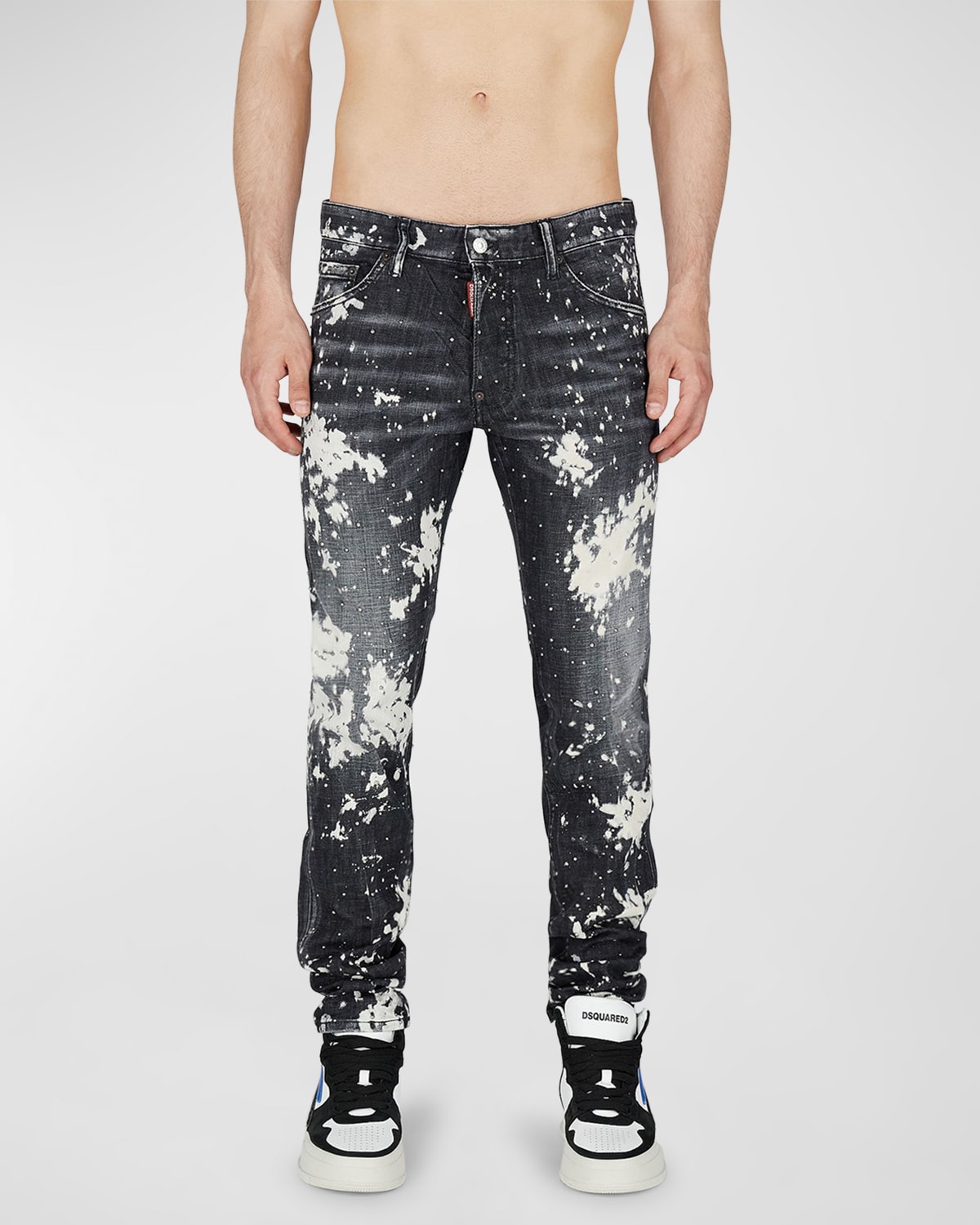 Dsquared2 Men's Cool Guy Bleached Jeans Neiman Marcus