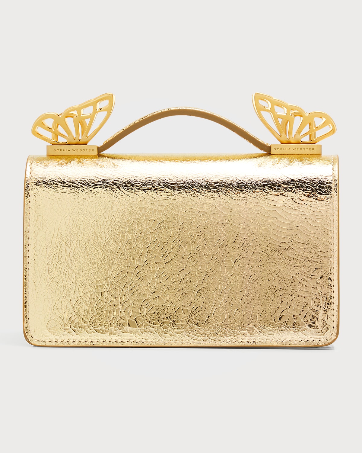 Sophia ster Mariposa Mini Metallic Leather Shoulder Bag Neiman Marcus