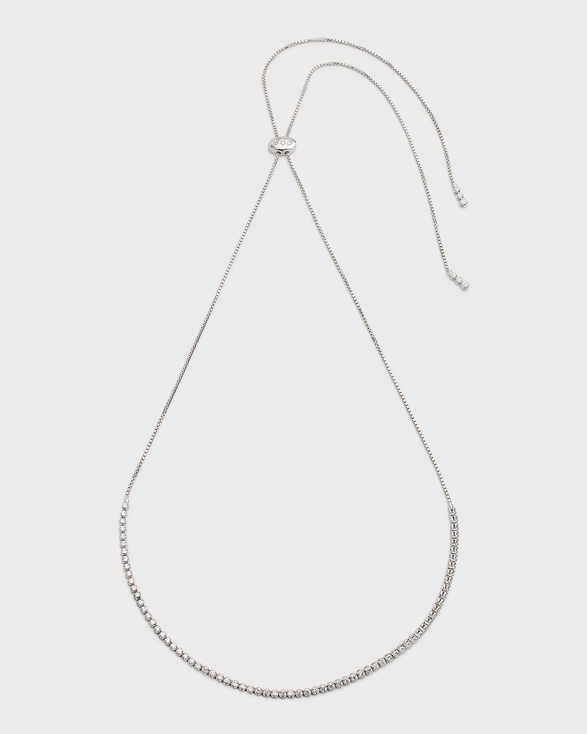 18K Diamond Bezel Necklace