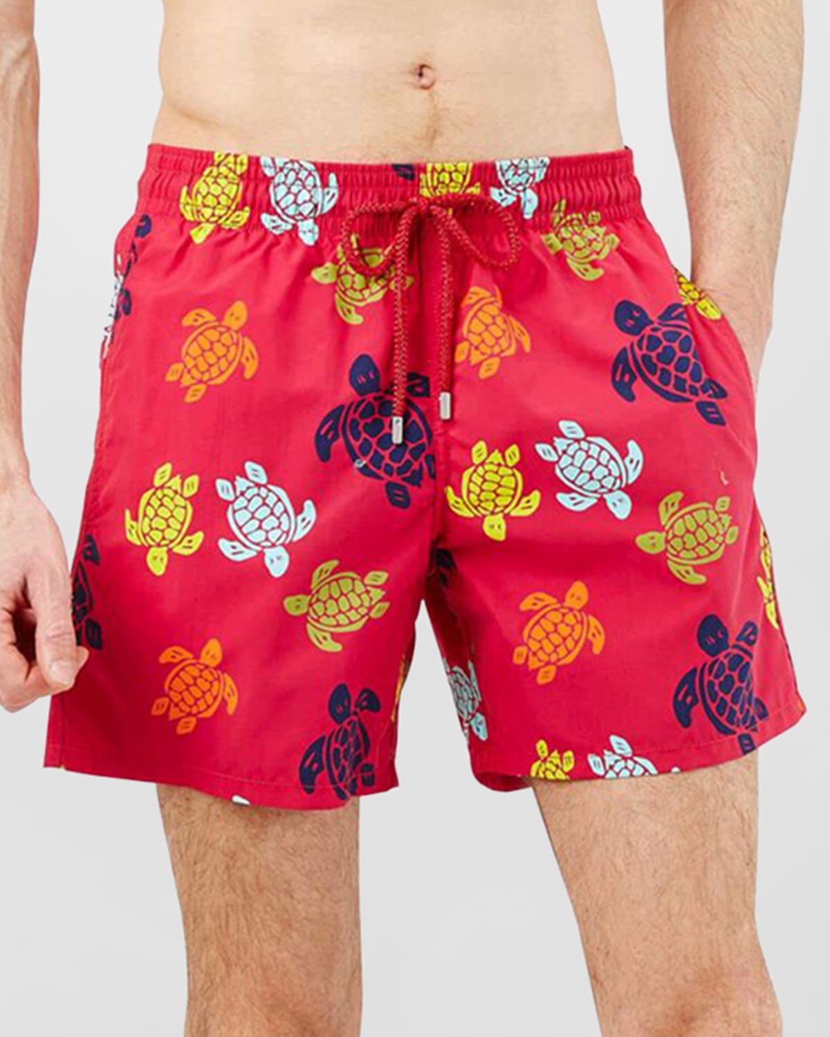 Vilebrequin Men's Moorea Turtle Jungle Swim Shorts Neiman Marcus