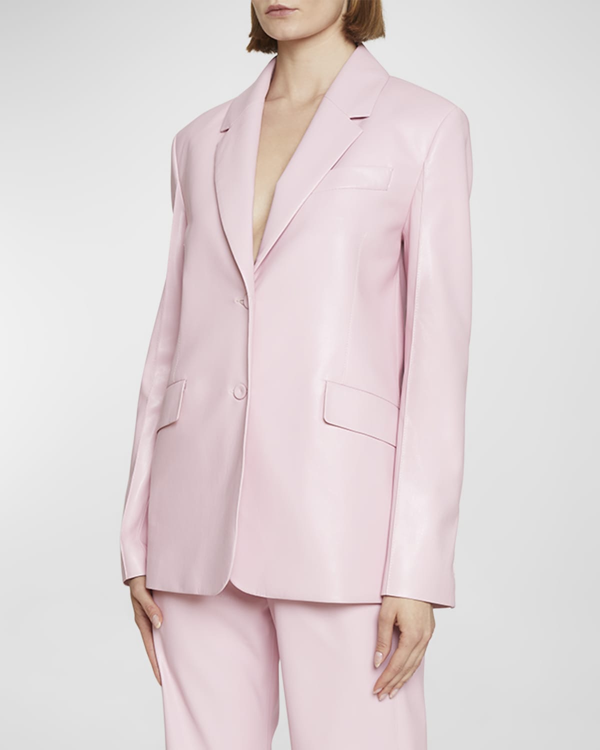 Giann Faux Leather Blazer main image 0