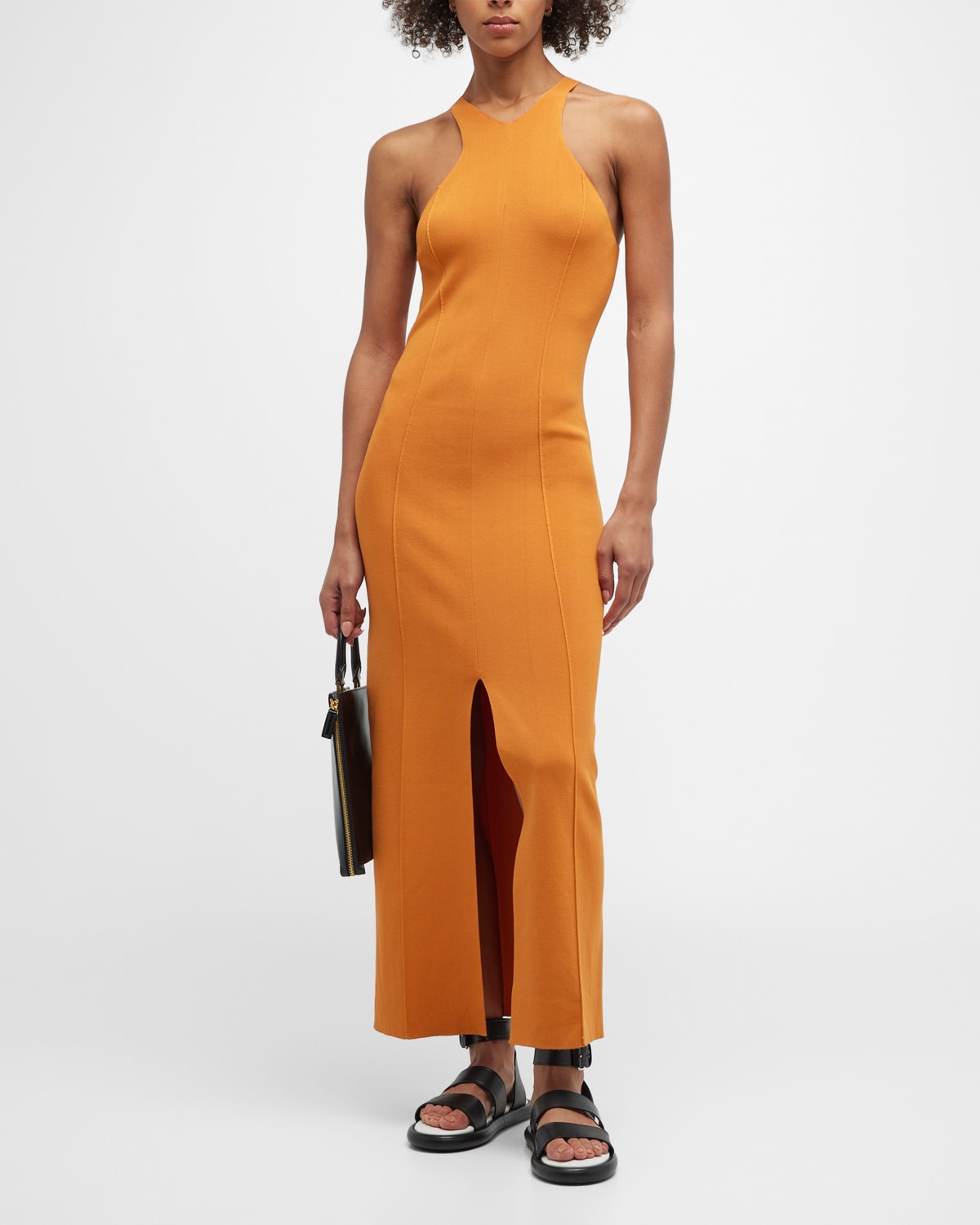 High neck  bodycon dress