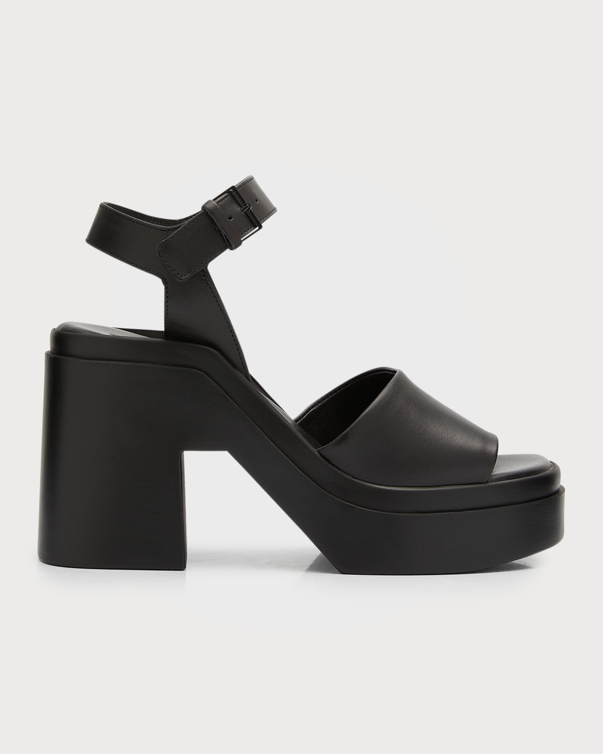 Miu Miu Patent Ankle-Strap Platform Sandals | Neiman Marcus