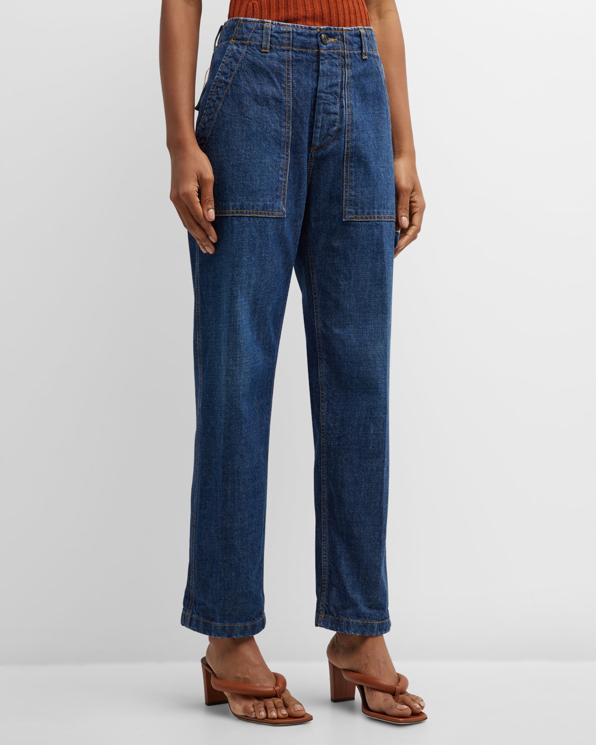 FORTELA Jane Corduroy Straight-Leg Pants | Neiman Marcus