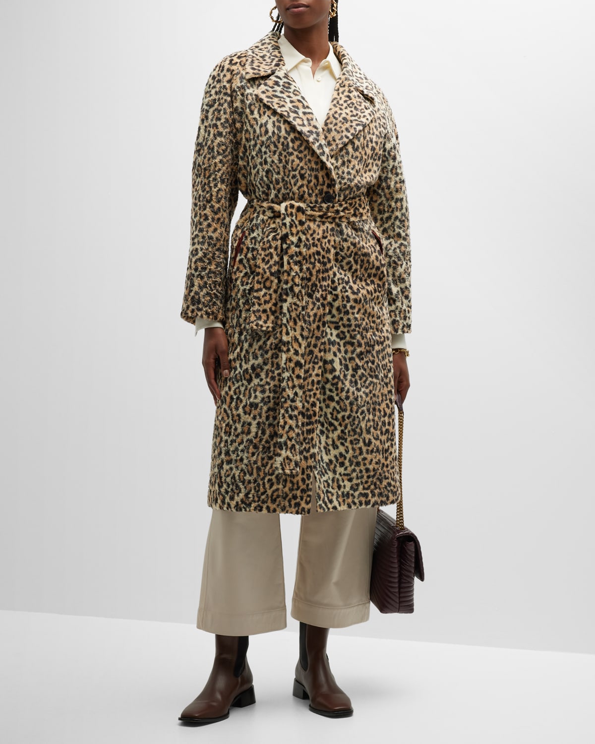 Vince Long Belted Wool-Cashmere Coat | Neiman Marcus