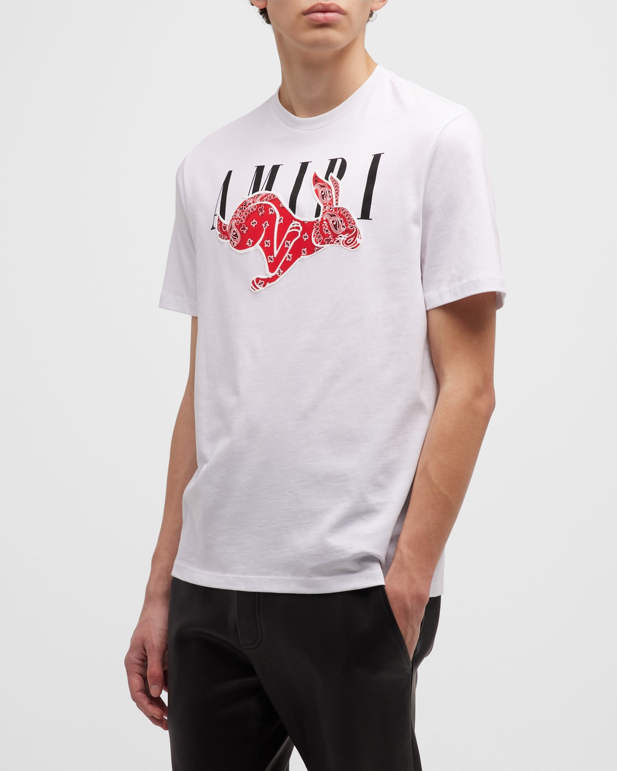 Amiri Men's Rabbit Logo Hoodie Neiman Marcus