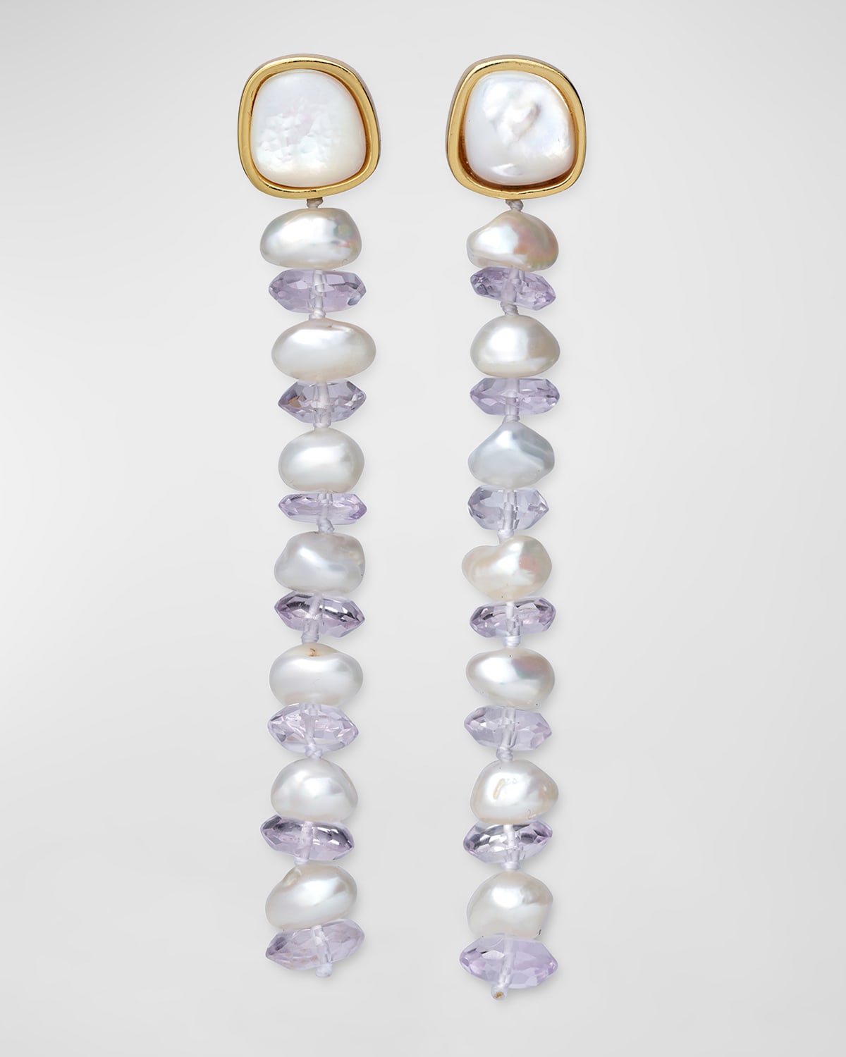 Lizzie Fortunato Taj Earrings in Blue Topaz main image 0