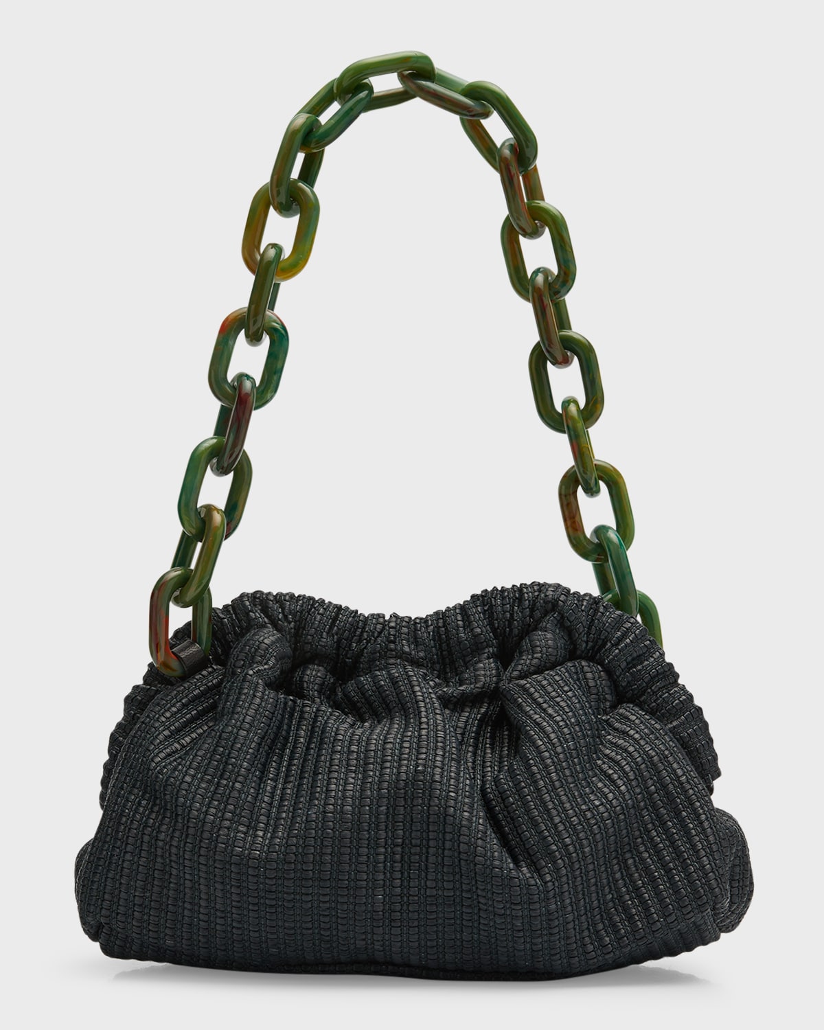 Mansur Gavriel Cloud Mini Pleated Lambskin Clutch Bag Neiman Marcus