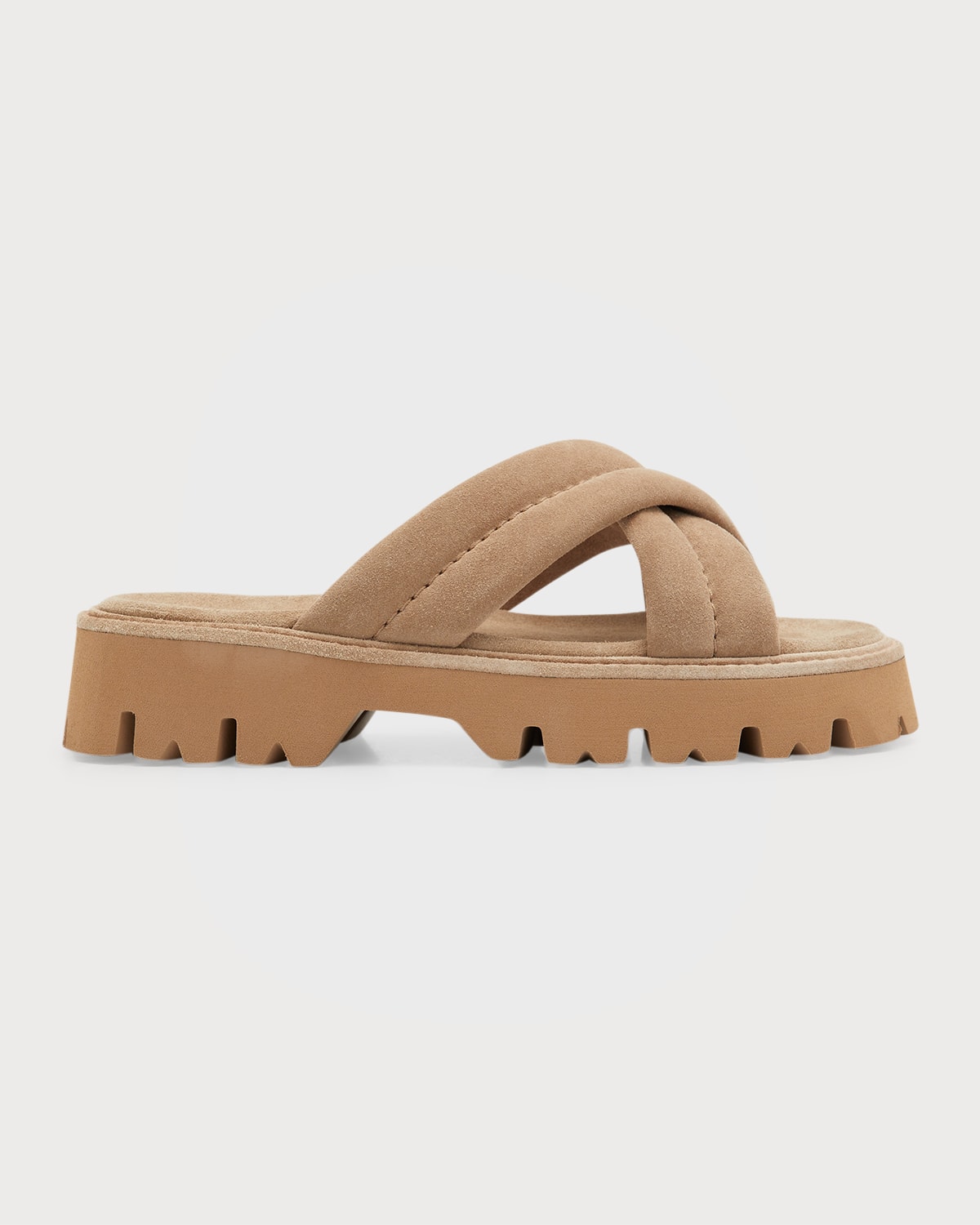 Pedro Garcia Patent Crisscross Slide Sandals | Neiman Marcus