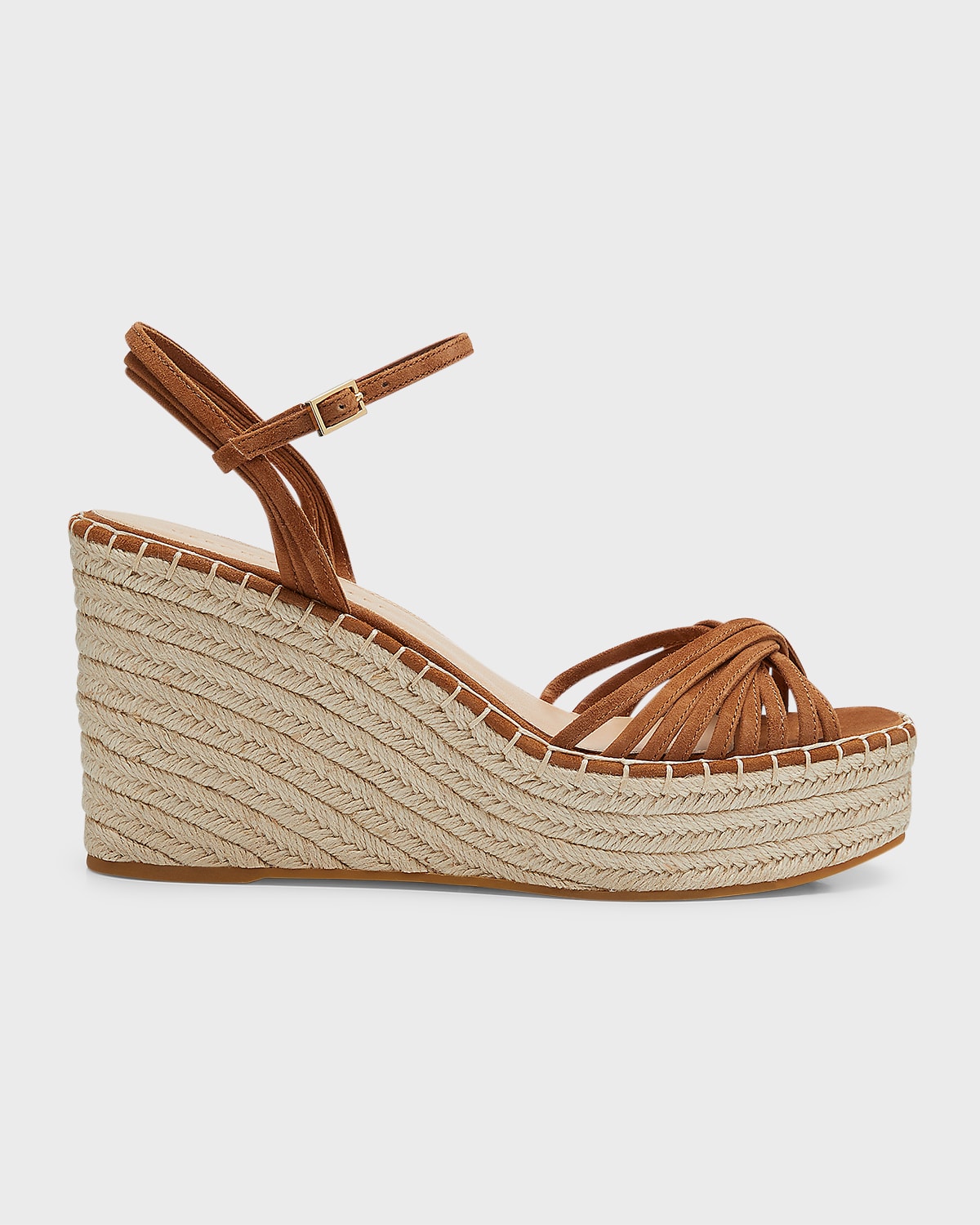 Veronica Beard Ravina Metallic Strappy Wedge Espadrilles | Neiman Marcus