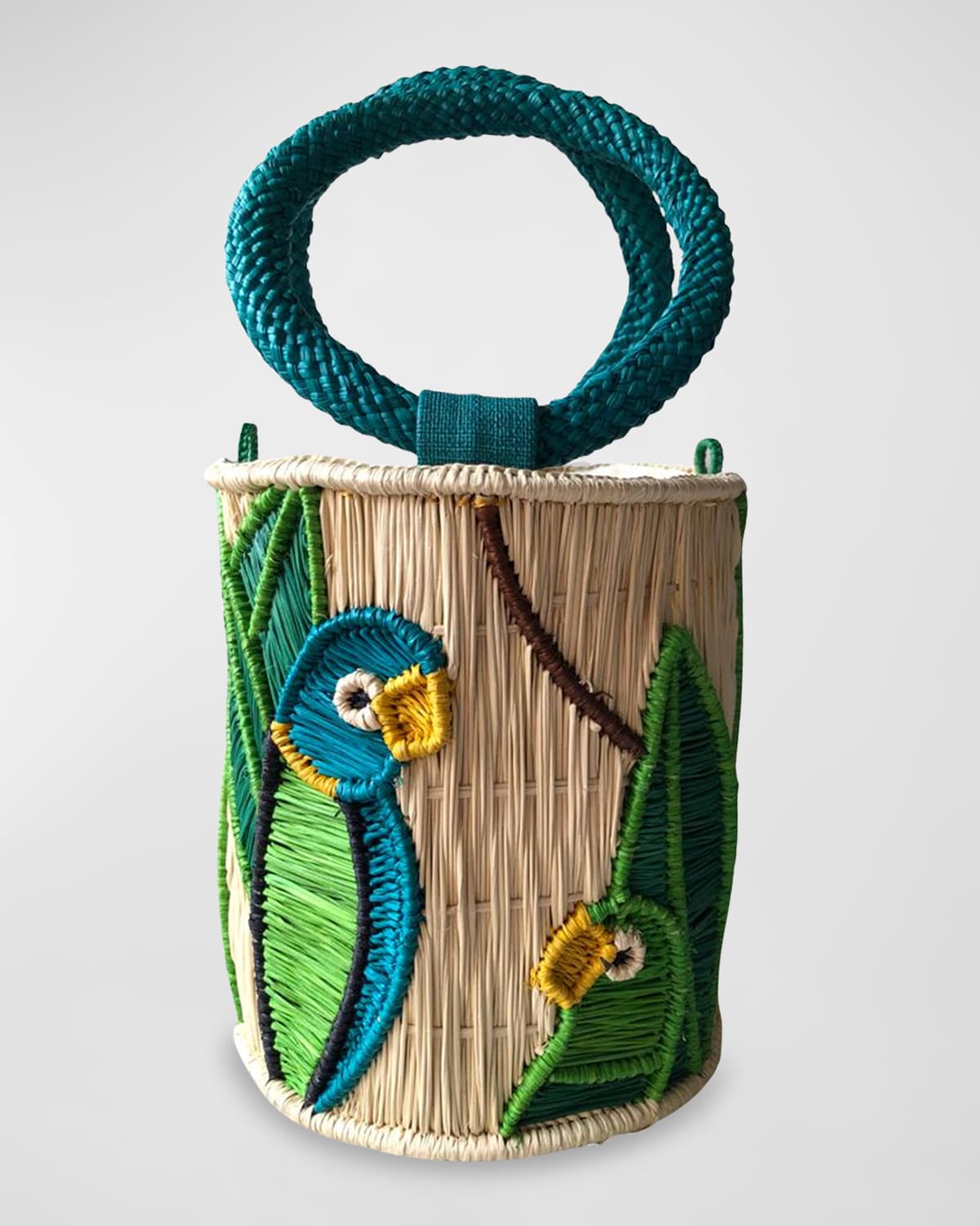 OffWhite Hybrid Diagonal Stripe Leather TopHandle Bag Neiman Marcus