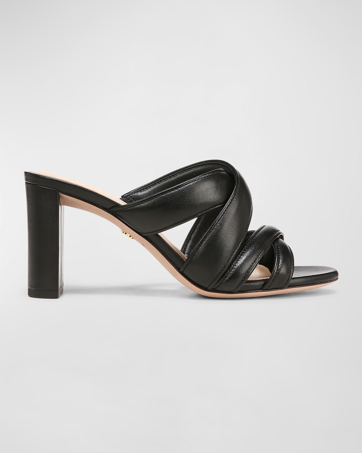 Veronica Beard Madeira Leather Ring Flat Sandals | Neiman Marcus