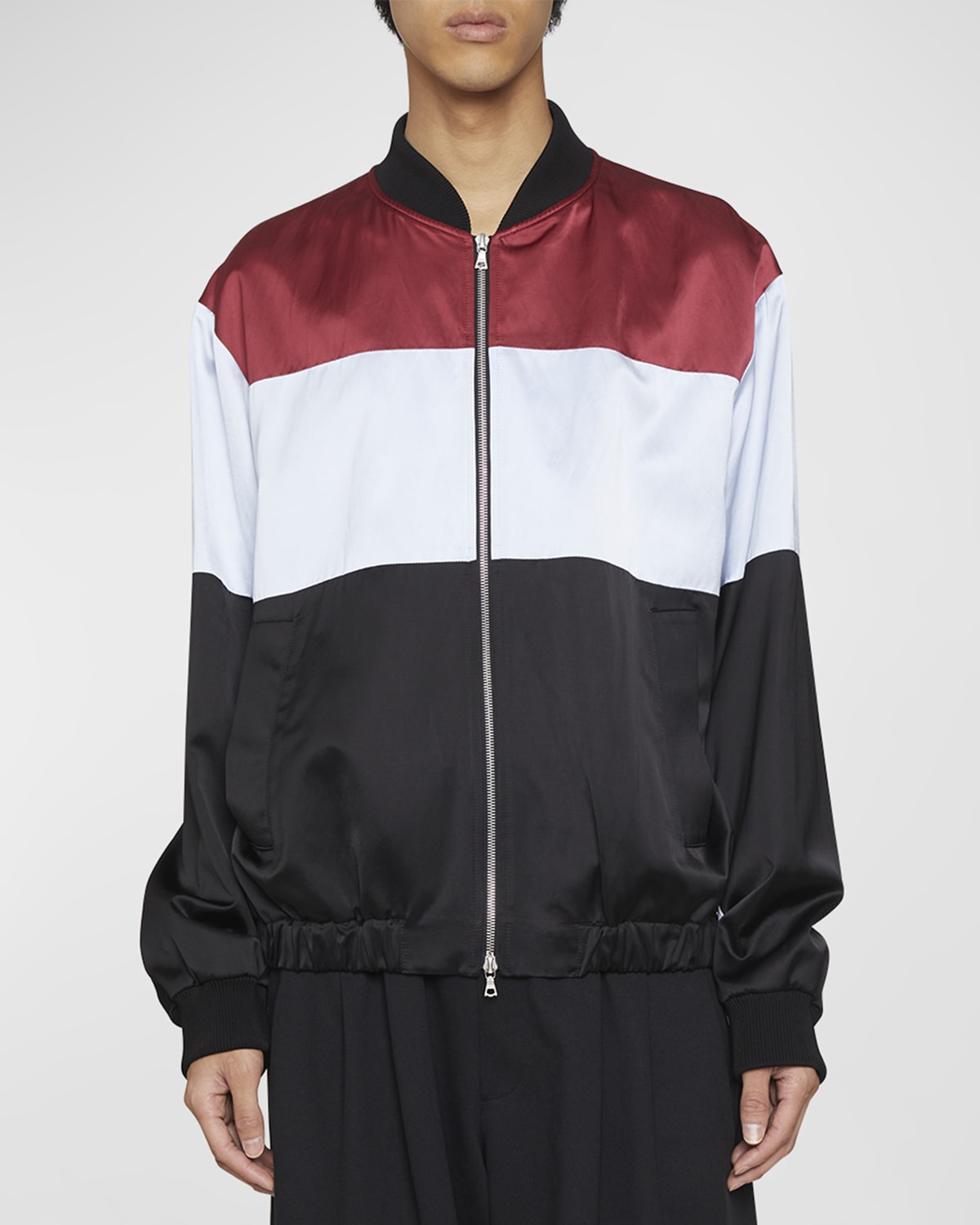 Dries Van Noten Men's Vellow Patch Bomber Jacket | Neiman Marcus