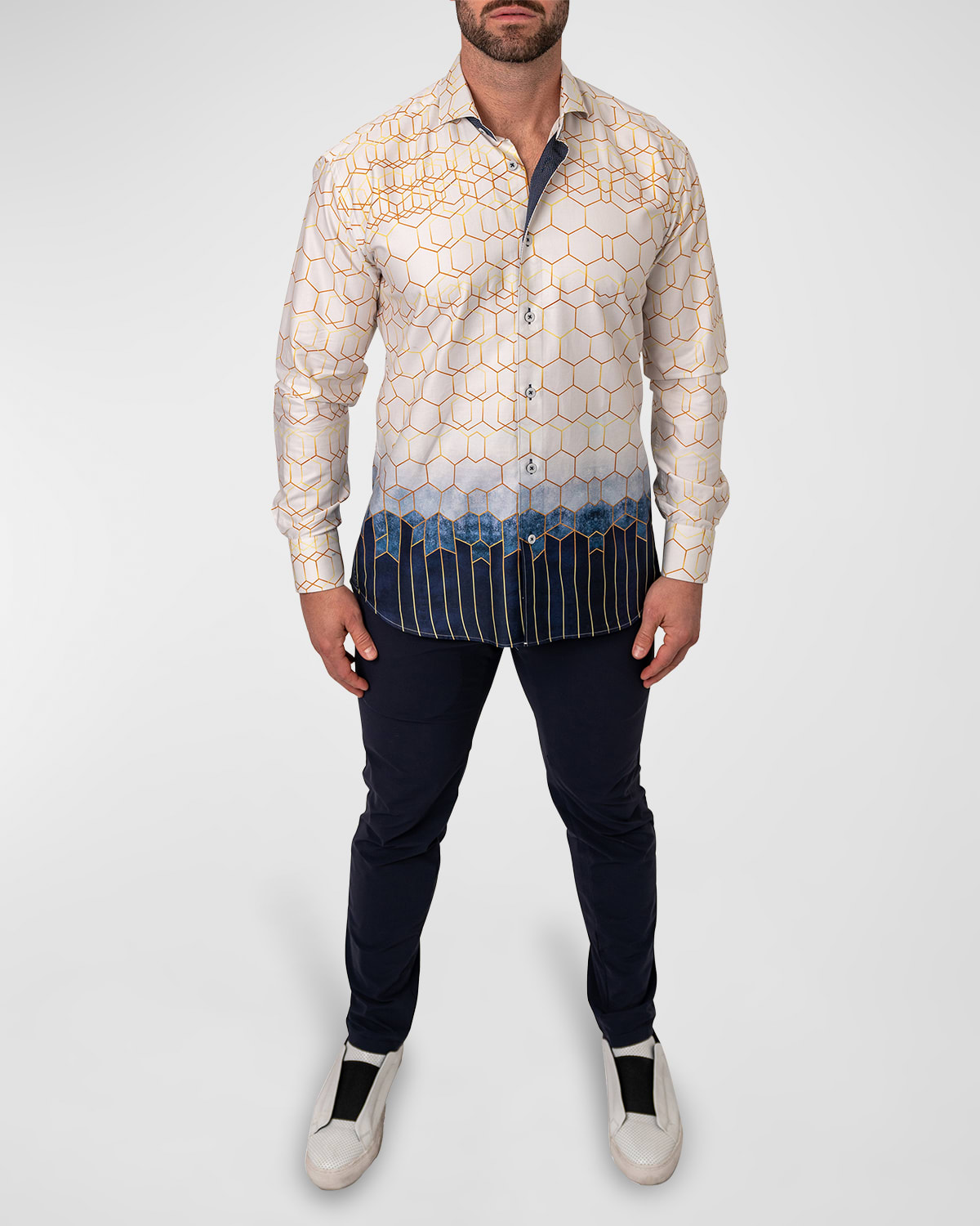 Boyfriend Shirt Fibonacci Black main image 1