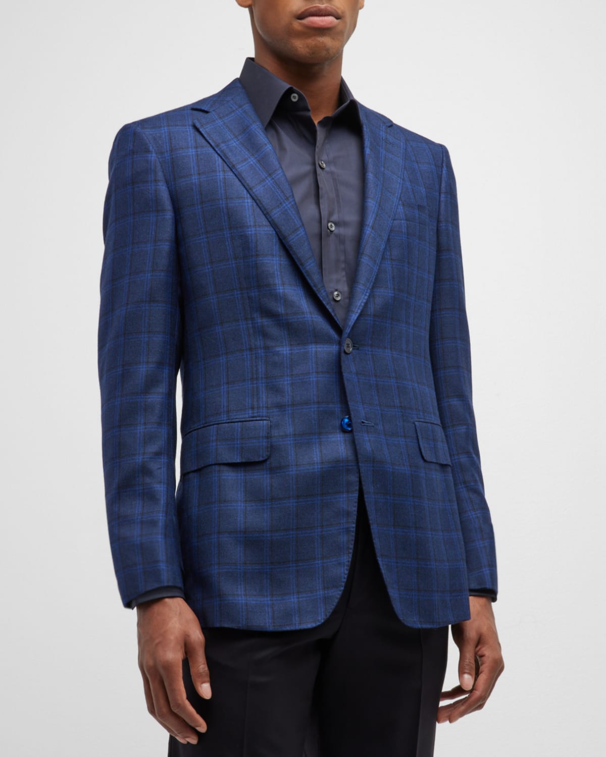 Canali Men's Plaid Sport Coat Neiman Marcus
