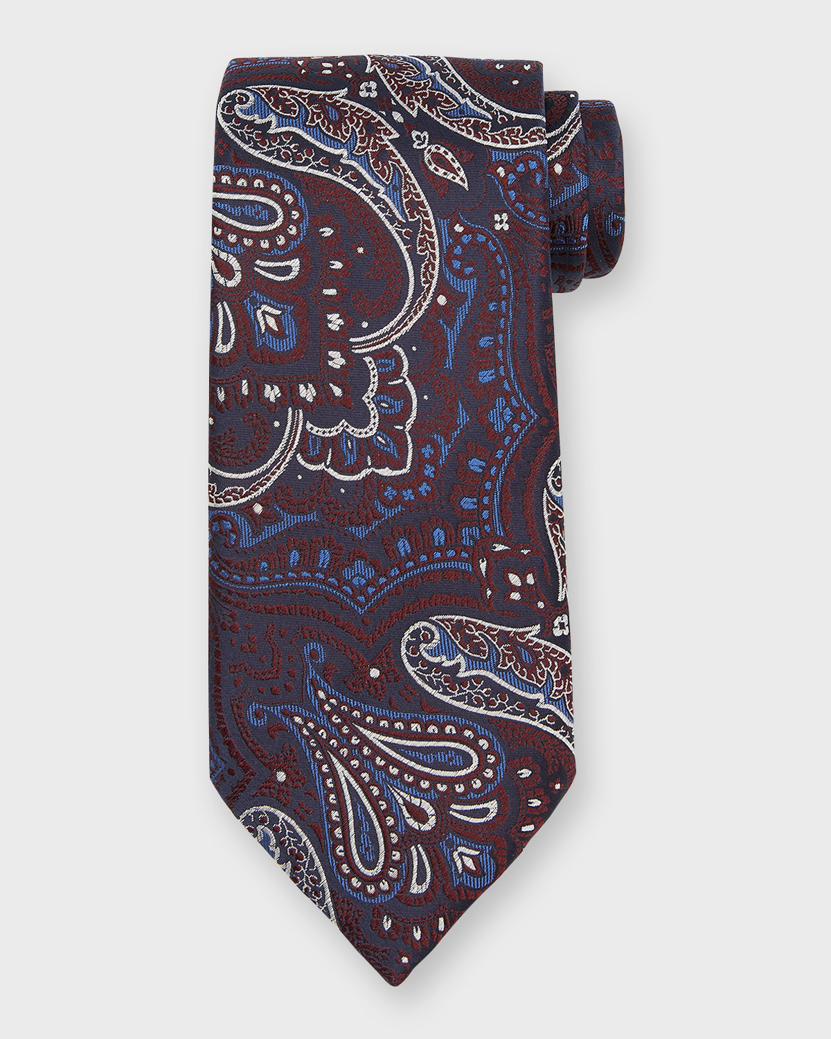 ETRO Men's Paisley Jacquard Silk Tie Blue main image 1