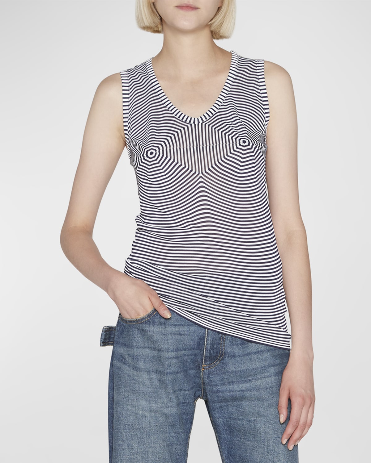 Bustier knit top main image 0