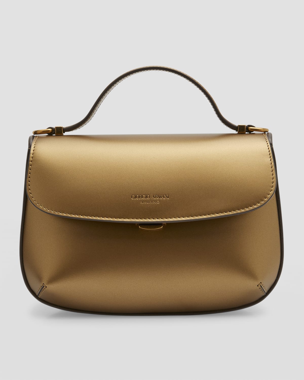 Armani La Prima Mini Leather Crossbody Bag Neiman Marcus