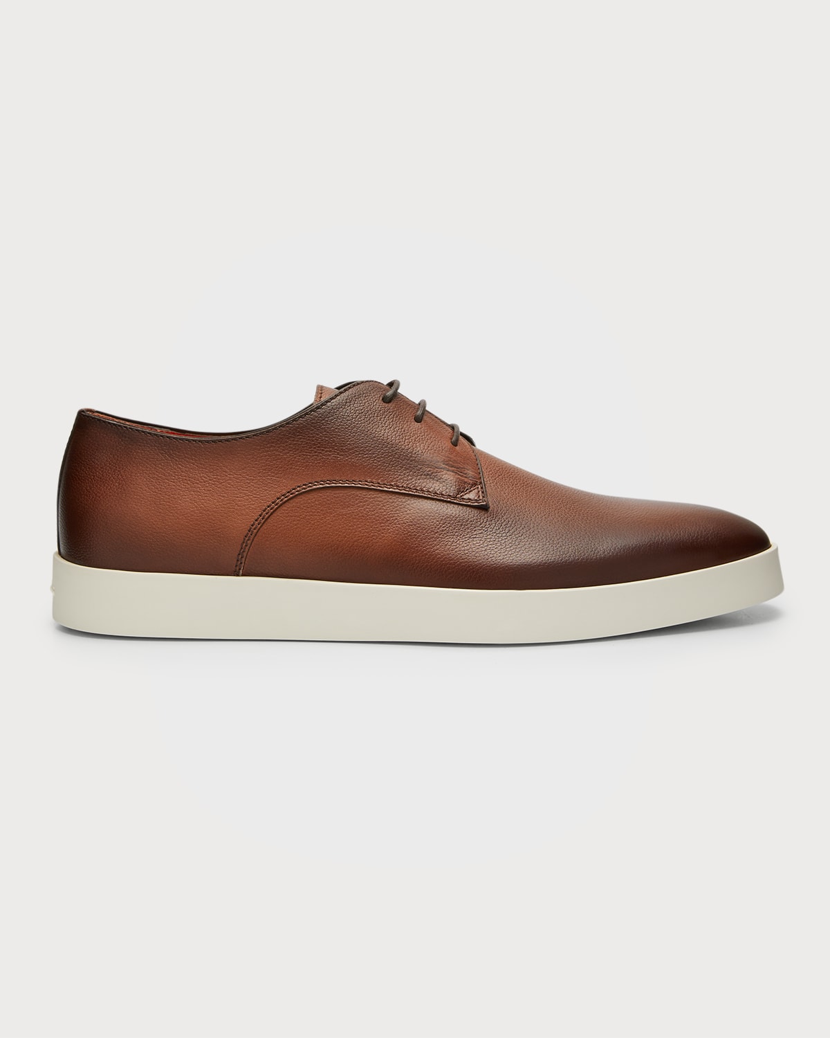 Santoni Men's Clean Iconic Leather LowTop Sneakers Neiman Marcus