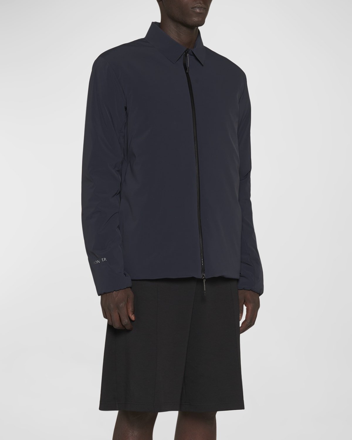 Moncler Men's Reppe Nylon Zip Jacket Neiman Marcus