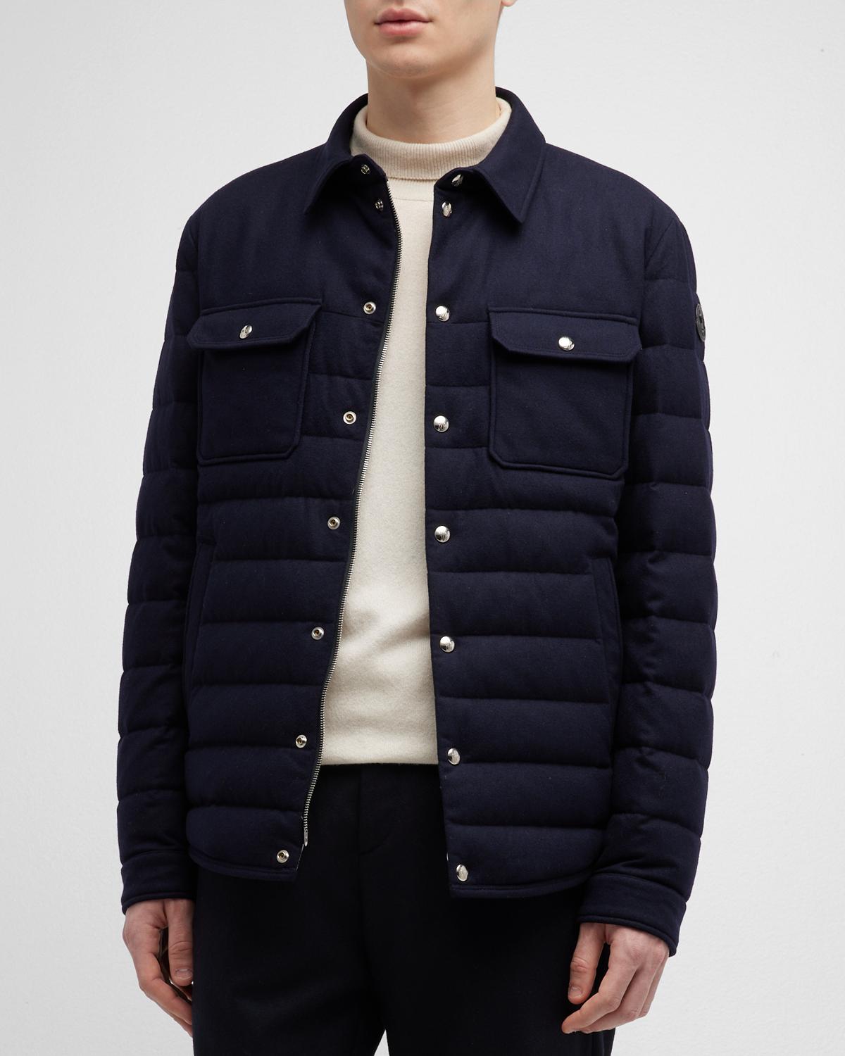 Moncler Men's Mirmandix Channeled Jacket | Neiman Marcus