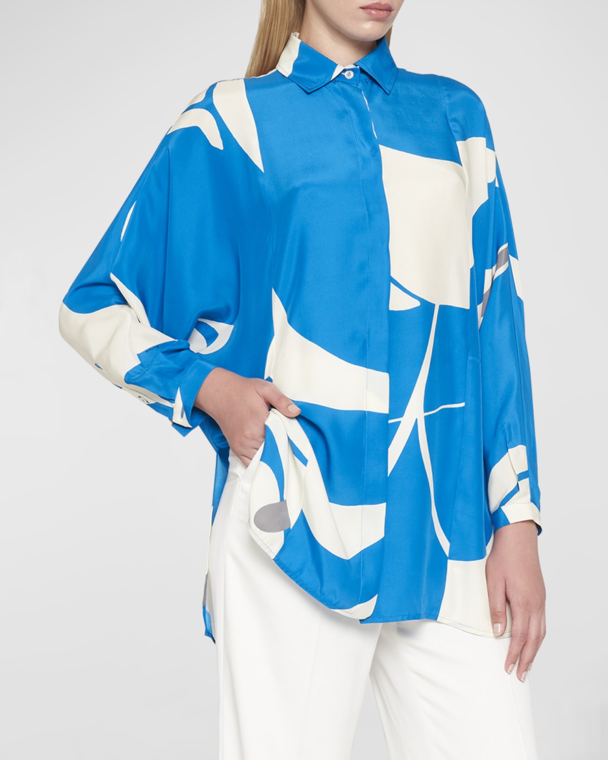 Versace Foulard Orchid Printed ButtonFront Shirt Neiman Marcus