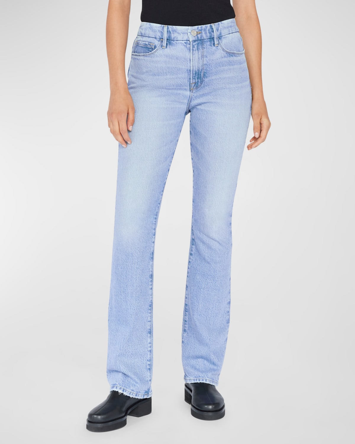 FRAME Le Mini Boot Slim High Rise Bootcut Jeans | Neiman Marcus