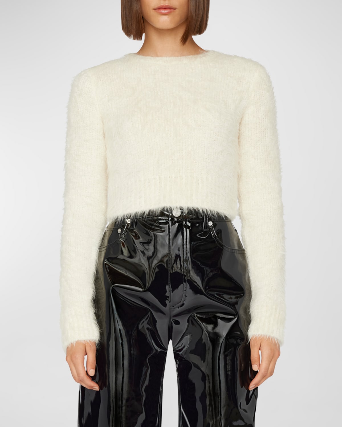 Vince SpaceDye Crewneck Maxi Sweater Dress Neiman Marcus