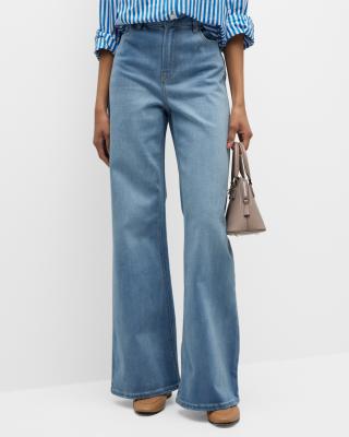 Painted Relic Wide Leg Jeans
