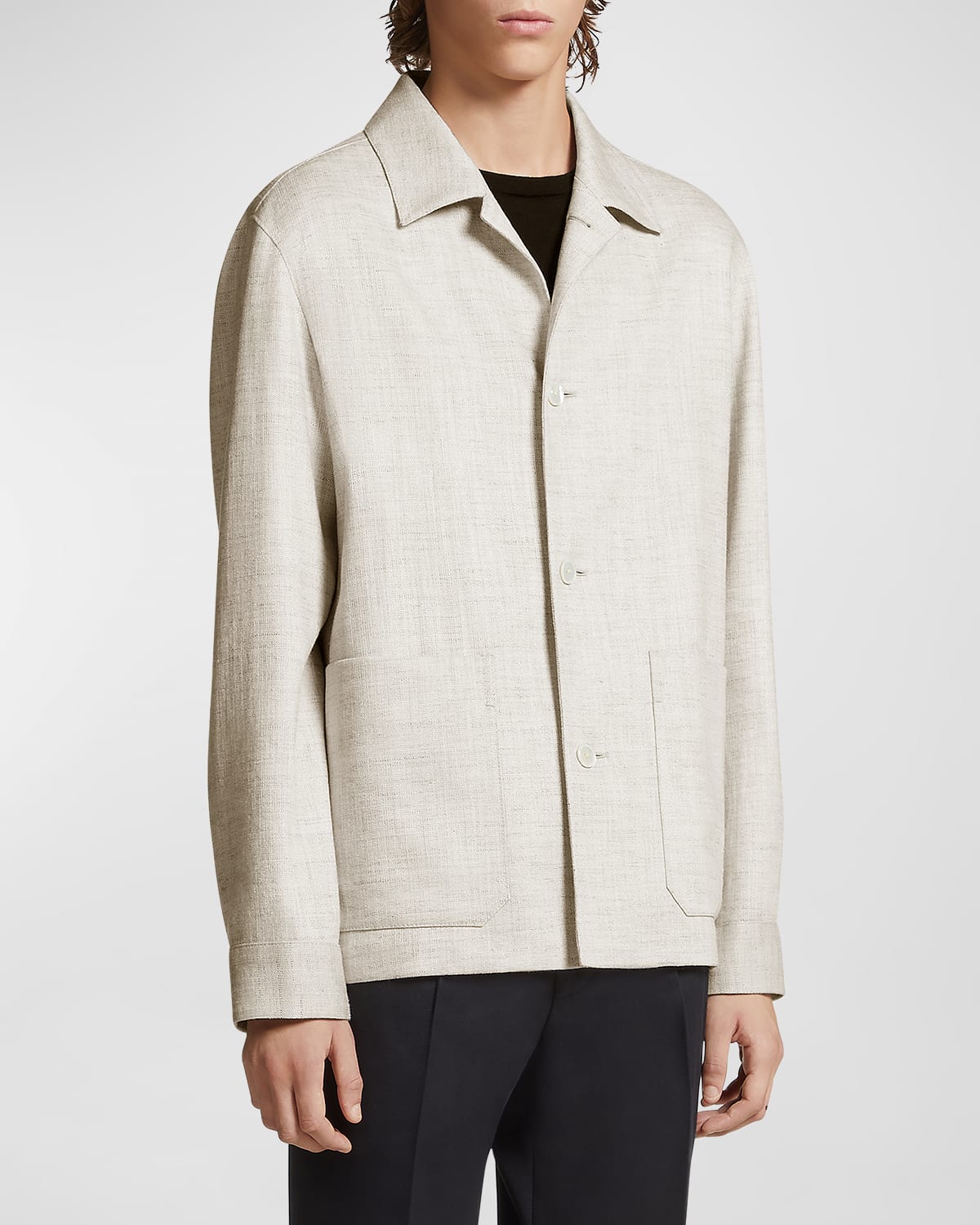 TOM FORD Men's Twill Chore Jacket | Neiman Marcus